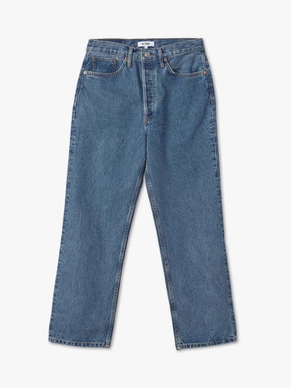 REDONE Brand New (NWT) 90s Crop Low Slung Jeans - Bleu Mere